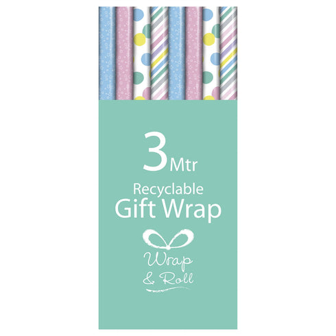 Baby Gift Wrap - EUROWRAP 3m x 70cm 34798-GWC